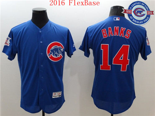 Ernie Banks Chicago Cubs blue Alternate jersey