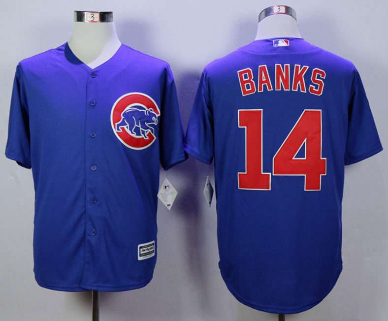 Ernie Banks Chicago Cubs blue jersey
