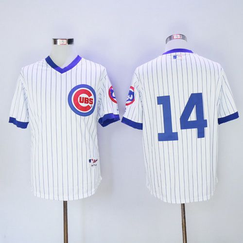 Ernie Banks No Name Chicago Cubs white jersey