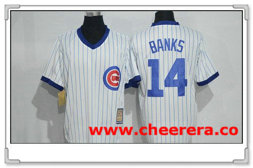 Ernie Banks MLB Chicago Cubs Cooperstown jersey