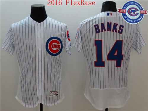Ernie Banks Chicago Cubs white jersey