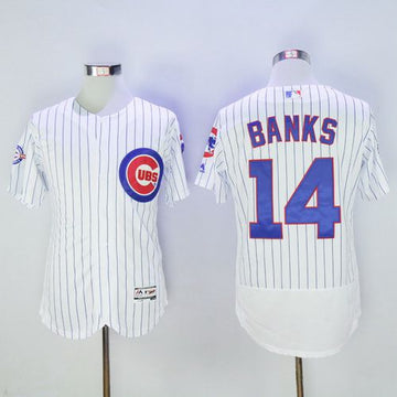 Ernie Banks Chicago Cubs white jersey