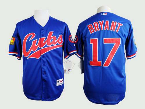 Kris Bryant Chicago Cubs blue jersey