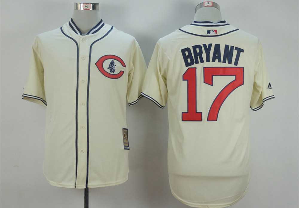 Kris Bryant Chicago Cubs cream jersey