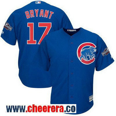 Kris Bryant Majestic Chicago Cubs royal Alternate jersey