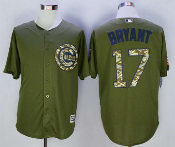 Kris Bryant Chicago Cubs olive jersey
