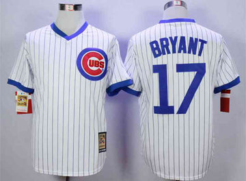 Kris Bryant Chicago Cubs white Throwback jersey