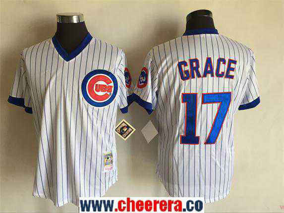 Mark Grace Chicago Cubs white Throwback jersey