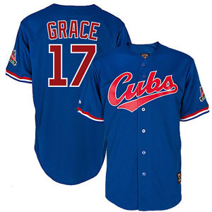 Mark Grace Chicago Cubs blue jersey