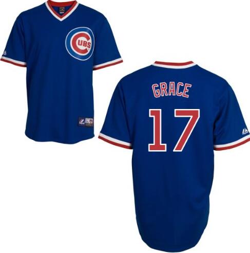 Mark Grace Chicago Cubs blue jersey
