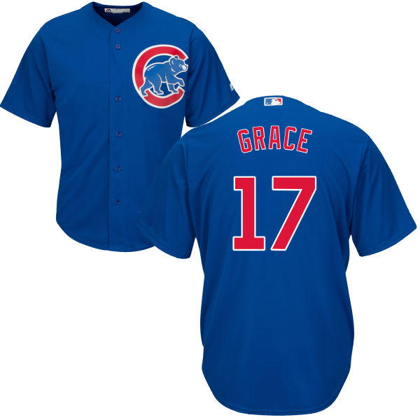 Mark Grace Chicago Cubs blue jersey