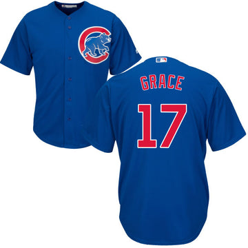 Mark Grace Chicago Cubs blue jersey