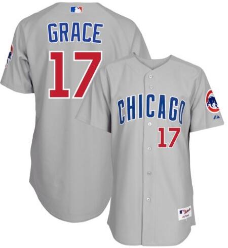 Mark Grace Chicago Cubs gray jersey