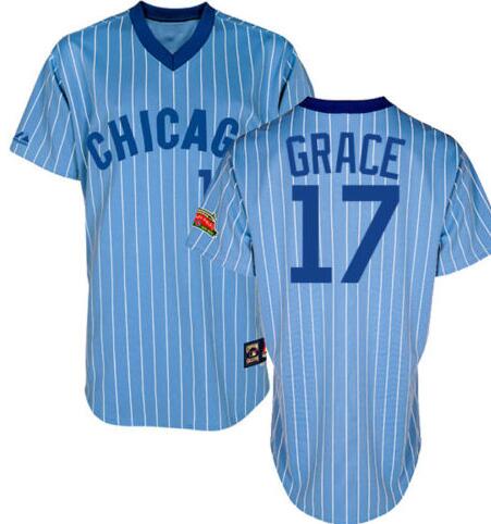 Mark Grace Chicago Cubs blue jersey