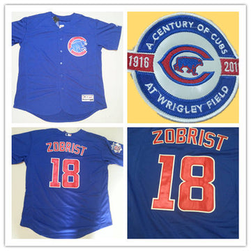Ben Zobrist Chicago Cubs blue Alternate jersey