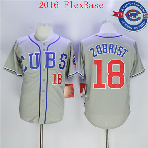 Ben Zobrist Chicago Cubs gray jersey