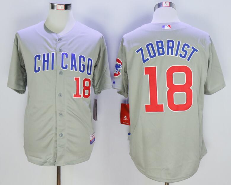 Ben Zobrist Chicago Cubs gray Road jersey