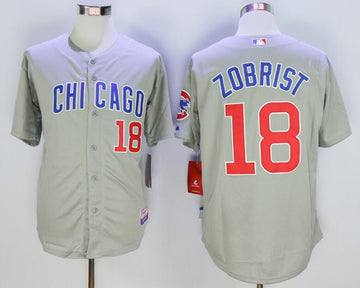 Ben Zobrist Chicago Cubs gray Road jersey