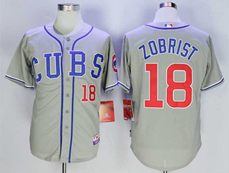Ben Zobrist Chicago Cubs grey jersey