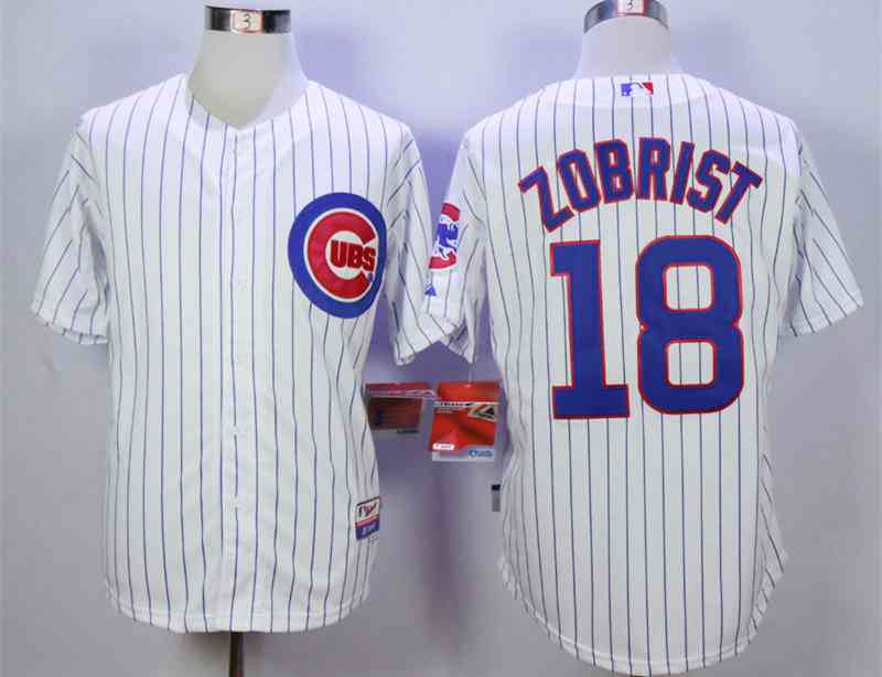 Ben Zobrist Chicago Cubs white jersey