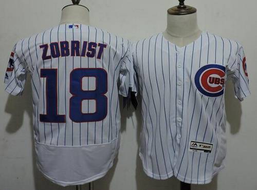 Ben Zobrist Chicago Cubs white Home jersey