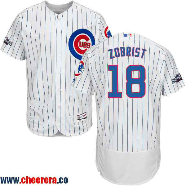 Ben Zobrist Chicago Cubs white Home jersey