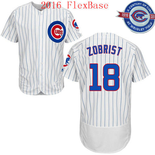 Ben Zobrist Chicago Cubs white jersey