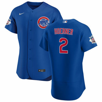 Nico Hoerner Chicago Cubs blue jersey