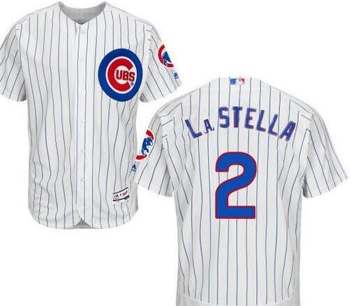 Tommy La Stella Chicago Cubs white Home jersey