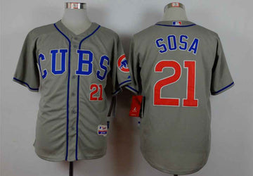 Sammy Sosa Chicago Cubs grey jersey