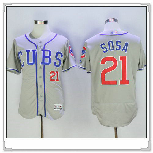 Sammy Sosa Chicago Cubs gray jersey