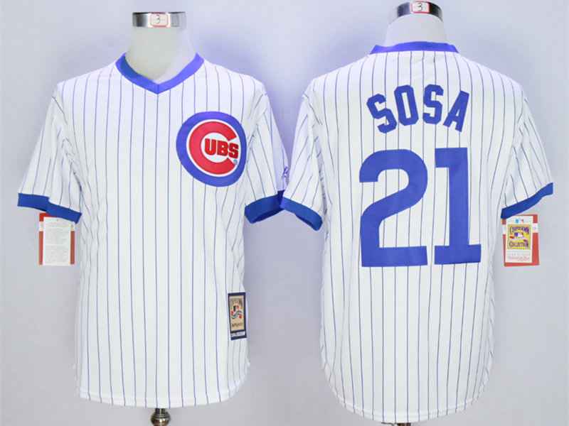 Sammy Sosa Chicago Cubs white Throwback jersey