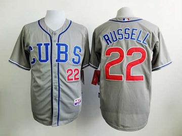Addison Russell Chicago Cubs gray jersey