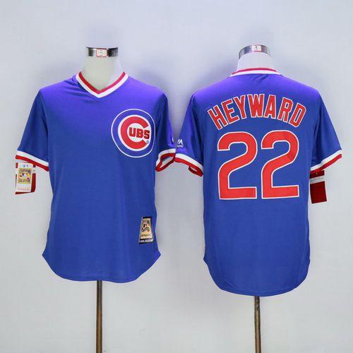 Jason Heyward Chicago Cubs blue Throwback jersey