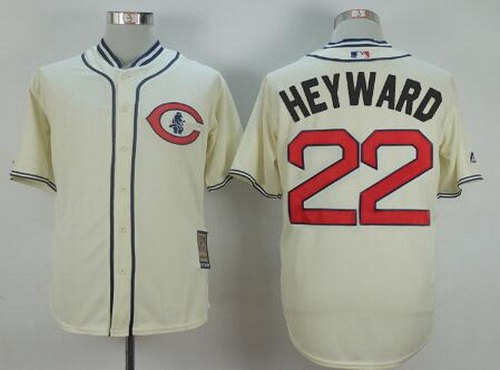 Jason Heyward Chicago Cubs cream Throwback jersey