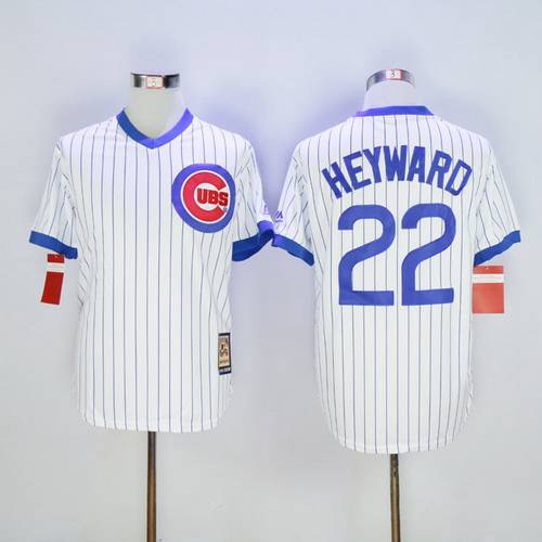 Jason Heyward Chicago Cubs white Throwback jersey