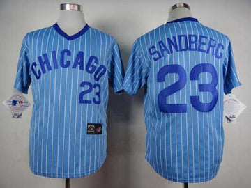 Ryne Sandberg Chicago Cubs blue jersey