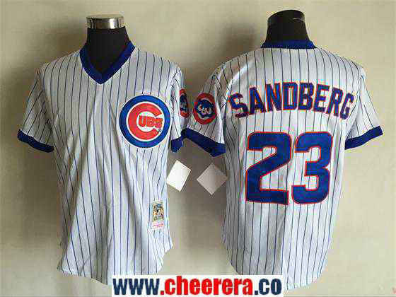 Ryne Sandberg Chicago Cubs white Throwback jersey