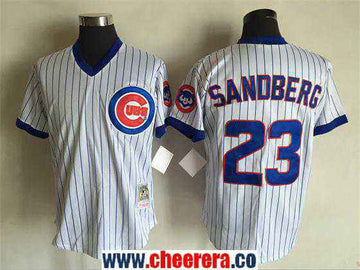 Ryne Sandberg Chicago Cubs white Throwback jersey