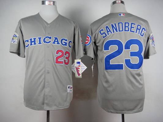 Ryne Sandberg Chicago Cubs gray All-Star jersey