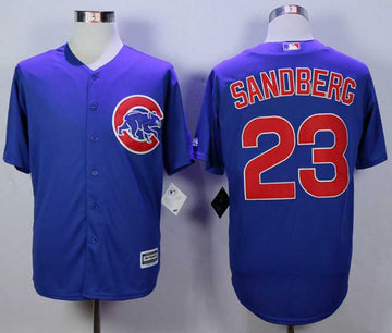 Ryne Sandberg Chicago Cubs blue jersey