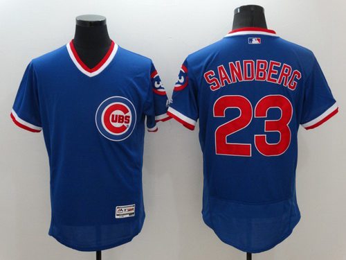 Ryne Sandberg Chicago Cubs blue jersey