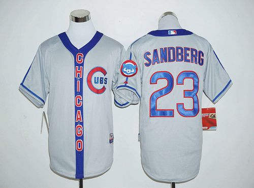 Ryne Sandberg Chicago Cubs gray Retro jersey