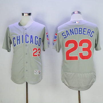 Ryne Sandberg Chicago Cubs gray Road jersey