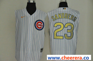 Ryne Sandberg Chicago Cubs white jersey