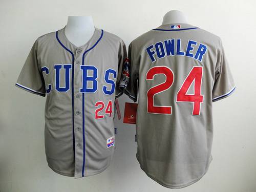 Dexter Fowler Chicago Cubs gray jersey