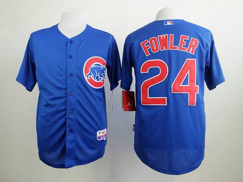 Dexter Fowler Chicago Cubs blue jersey