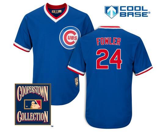 Dexter Fowler Chicago Cubs royal Cooperstown jersey