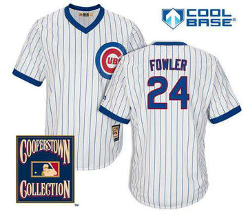 Dexter Fowler Chicago Cubs white Cooperstown jersey