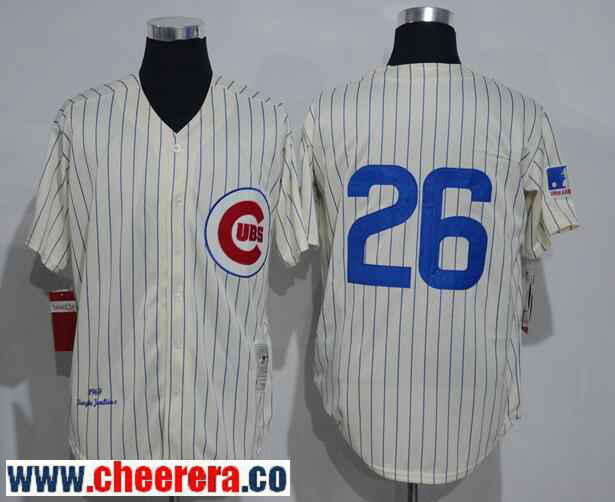 Billy Williams Chicago Cubs cream Throwback jersey